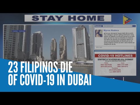 23 Filipinos die of COVID-19 in Dubai