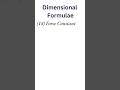 18. #dimensionalformula of Force constant. #physics #cbse #cbseclass11 #ytshorts #shorts #iitjee