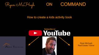 Ryan Mchugh on Command-How to create a kids activity book