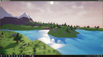 Low Poly Forest Scene