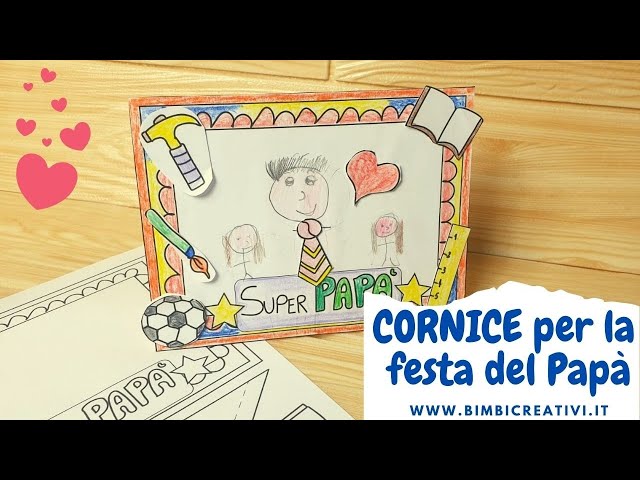 Le creazioni di Sarlilla: Cornice portafoto per la festa del papà