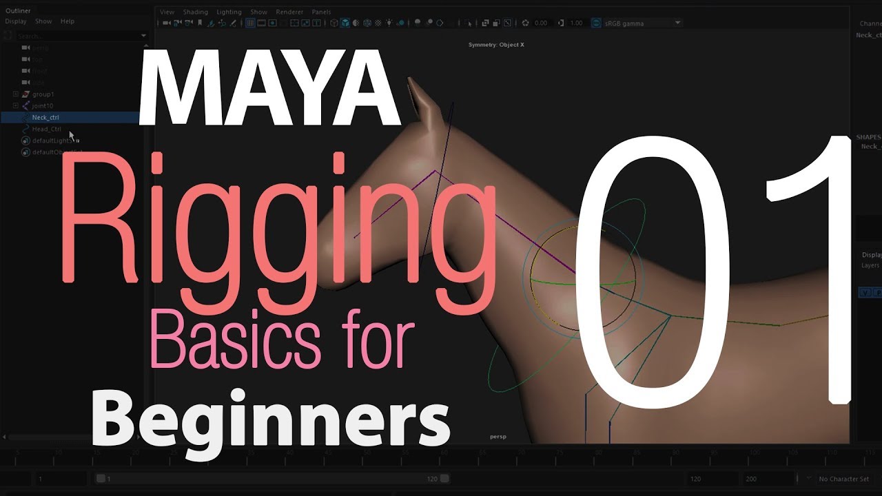 Maya 2018 Basic Joint/Skin Rigging For Beginners - YouTube