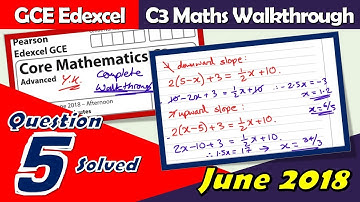 C3 Edexcel June 2018 | Question 5 Walkthrough | Modulus Functions & Transformations (GCE Maths 6665)