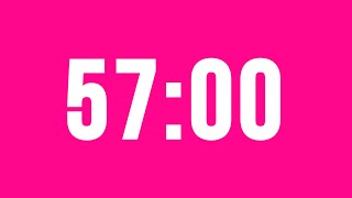 57 Minute Countdown Timer No Music With Alarm Clock At The End
