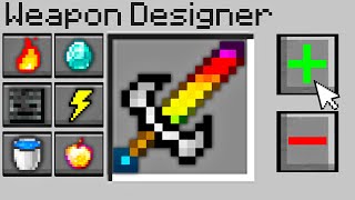 Minecraft Bedwars but you can design your own weapons...