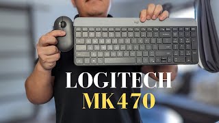 Logitech MK470 wireless Keyboard Mouse - Compact Beauty