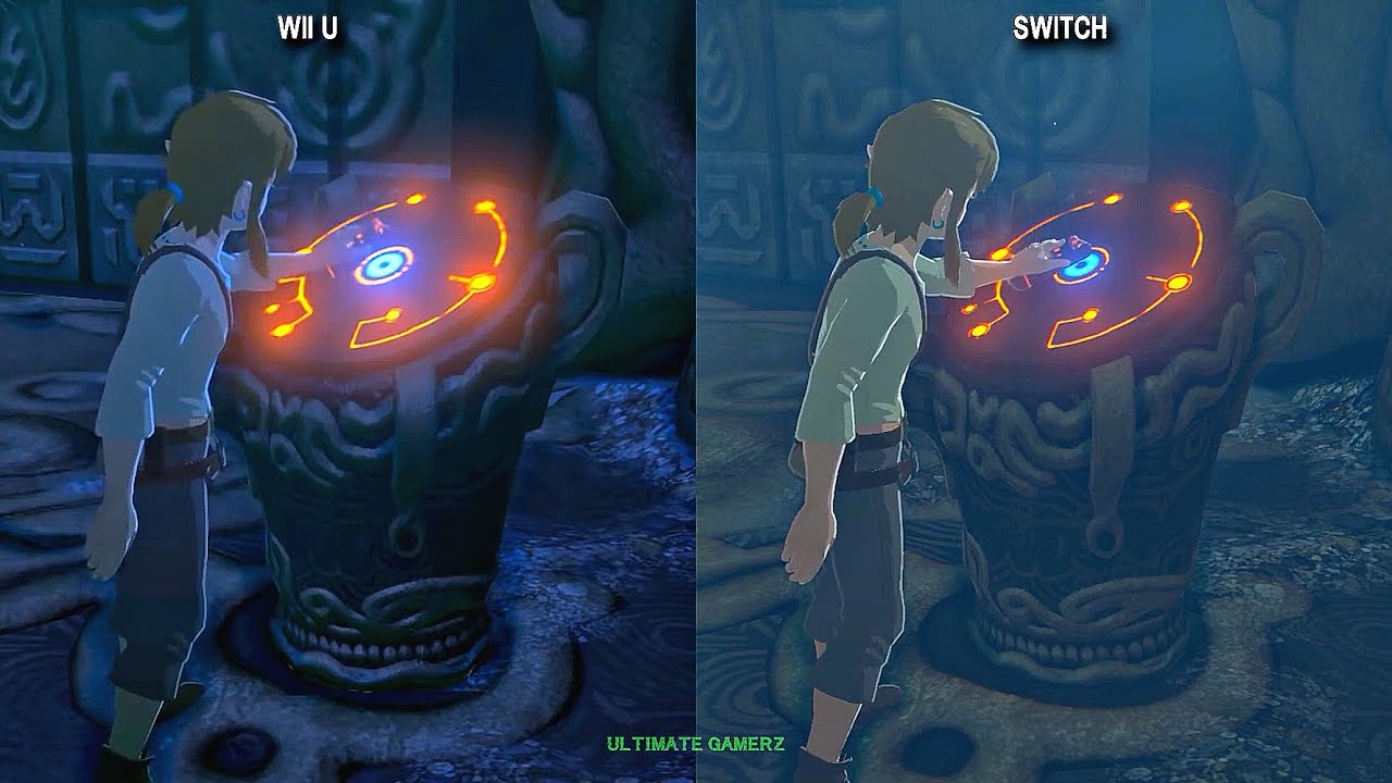 The Legend Of Zelda Breath Of The Wild Nintendo Switch Vs Wii U Graphic Comparison Switch Vs Wii U Youtube