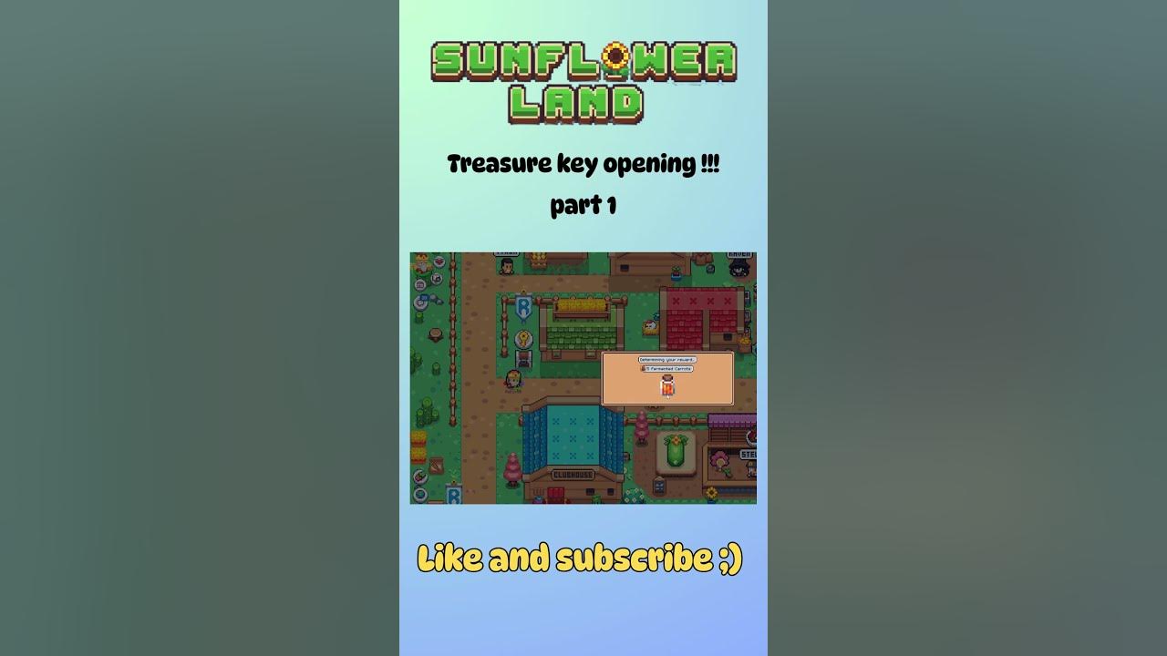 Sunflower Land Treasure Key opening part 1!!!