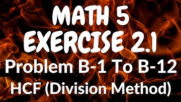 Maths Class 5 | Exercise 2.1 | Question B Complete (From 1 To 12) | HCF | Sindh Text Book Board