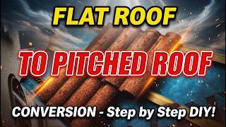 Converting a Flat Roof To a Pitched Roof - How I did mine @comeinhandynow