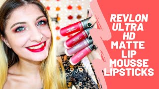 REVLON Ultra HD Matte Lip Mousse Lipstick Swatches | KezziesCorner