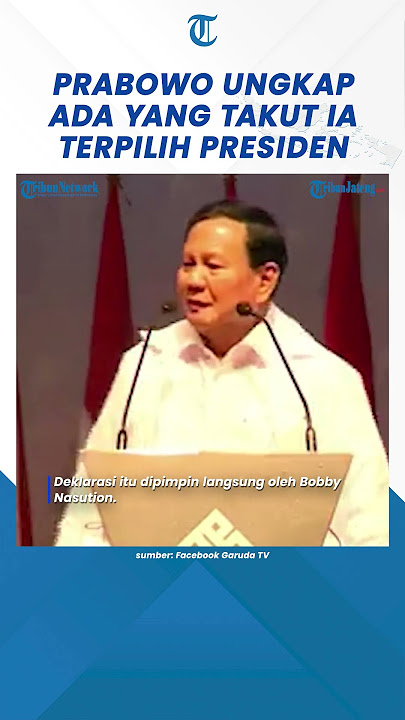 Prabowo Blak-blakan Ada yang Takut Dirinya Jadi Presiden #shorts