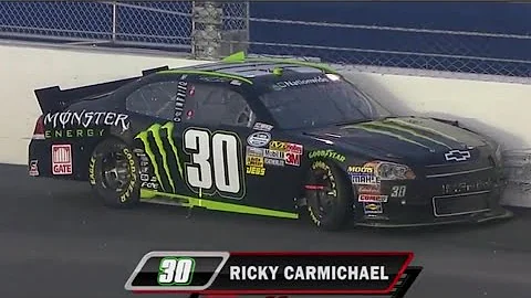 Ricky Carmichael CRASH - 2011 Subway Jalapeno 250 NASCAR Nationwide Series at Daytona