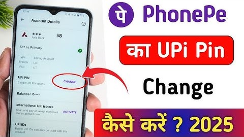 PhonePe Par UPI Pin Change kaise kare | How To Change UPI Pin in phonepe | change upi pin in phonepe