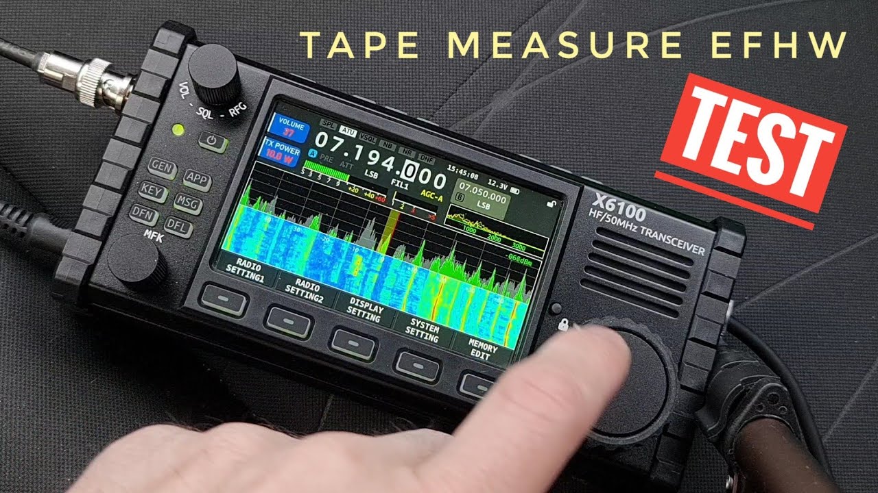 Wind-Up Tape Measure Transformed Into Portable Ham Antenna