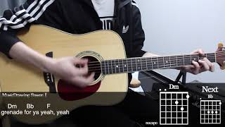 Grenade - Bruno Mars Guitar Cover Playing by [Musicdrawing]