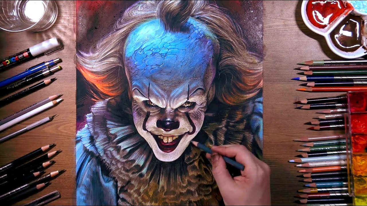 Drawing Pennywise the Dancing Clown | drawholic - YouTube