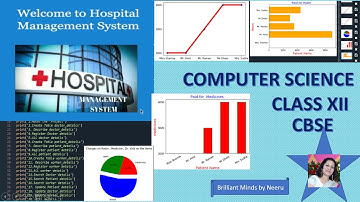 Project on HOSPITAL MANAGEMENT SYSTEM in PYTHON and MYSQL-Project in Python with MYSQL for Class XII