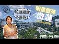 【Sammie帶你睇豪宅】傲瀧三複式連雙車位 宣傳單張正南內園景