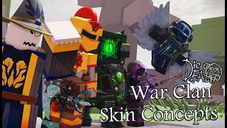 Roblox Die of Death | War Clan Skin Concepts screenshot 4