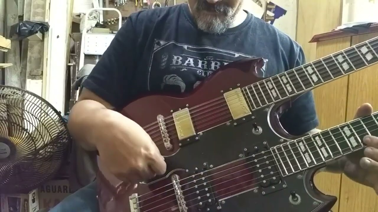 Arquivo do Luthier: Guitarra Epiphone SG Double Neck Wine Red