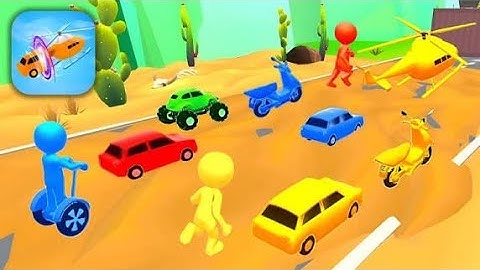 shape Transform Game  |  shifting Race | Car Helicopter cycle bike Racing Game 