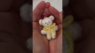 このくまさんの編み方の動画を編集していたら頭が痛くて中止しているけど今週のどこかであげる！！ #編み物
