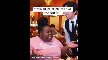 "PORTION CONTROL" at the BUFFET #foodies #buffet #bigback #funnyshorts