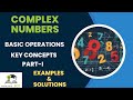 Complex Numbers Basic Operations Explained | Key Concepts, Examples &amp; Solved Problems | PART-I