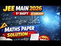 JEE Main 2026 Maths | 21 January 1st Shift Paper Solution #jeemains2026 #maths #jee