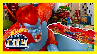 un Gorila Y Un Ladrn De Coches Asaltan Hot Wheels City   Hot Wheels City  Hot Wheels