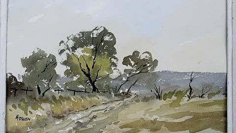 Watercoloring with our group after Edward Wesson