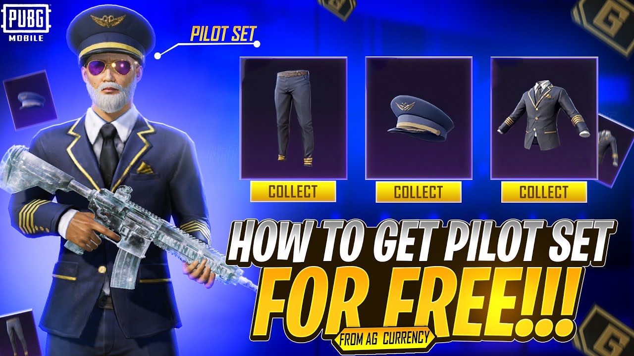 How To Get Pilot Set In Pubg Mobile | Pilot Set Almost Free | Tip&Trick For Pilot |Pubgm |NotCharlie