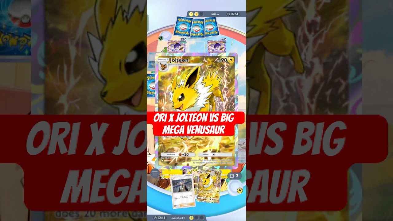 Patience! Jolteon x Oricorio v Mega Venu | Pokemon TCG Pocket