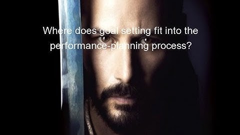 Where does goal setting fit into the performance-planning process?