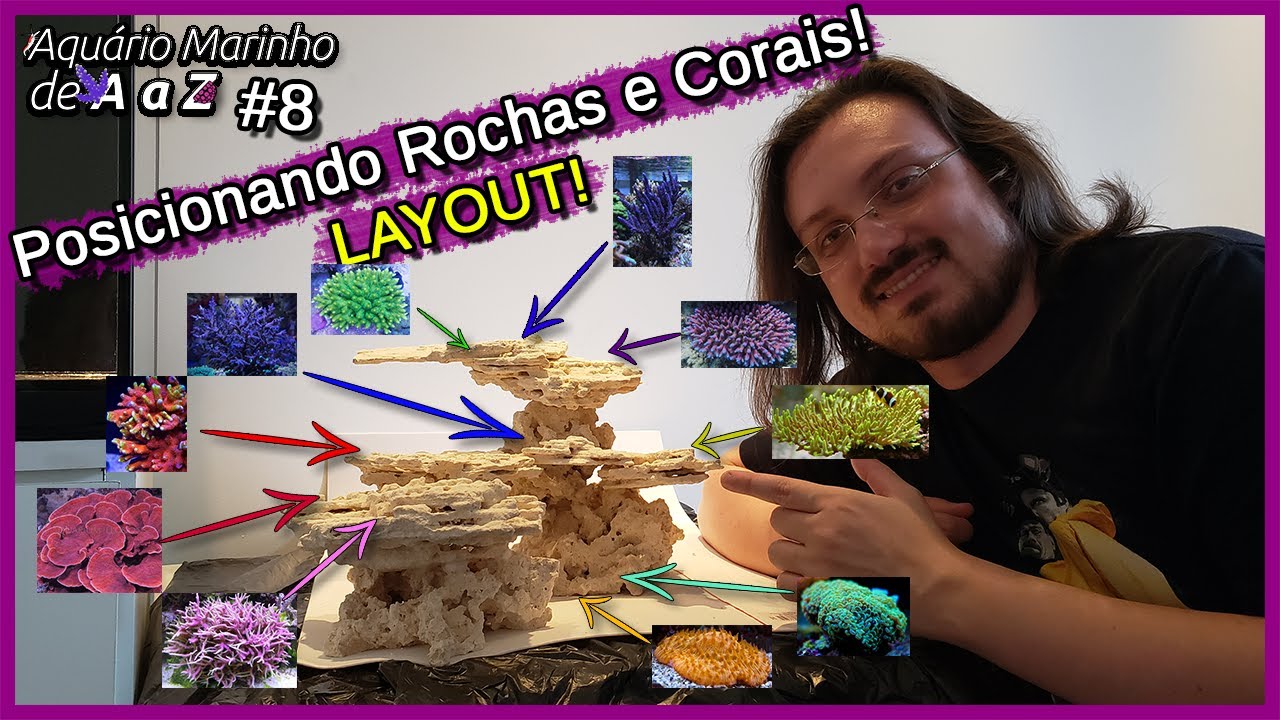 Posicionando ROCHAS e CORAIS - Tudo Sobre LAYOUT   Aquário Marinho de A a Z #8