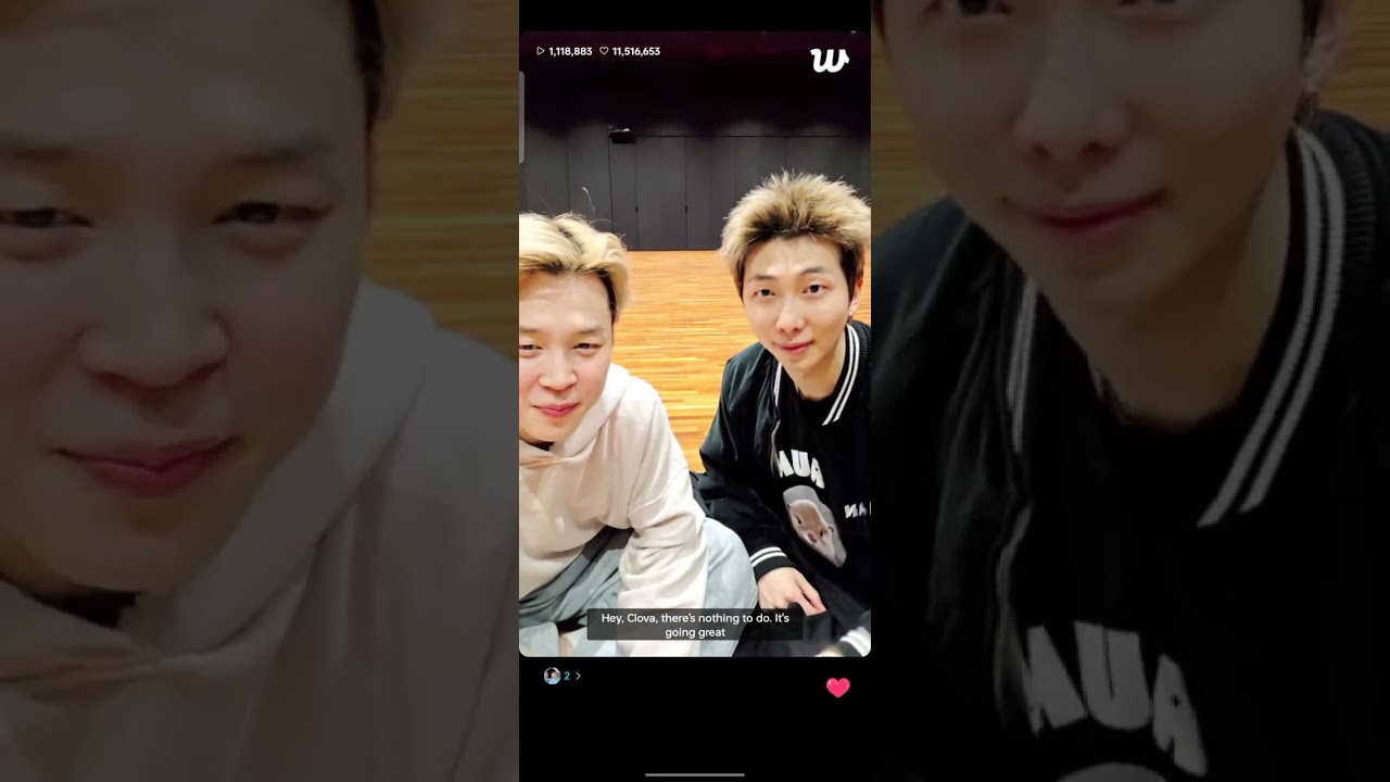🔴 Jimin and namjoon live on weverse [ENGLISH SUBTITLES] 