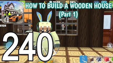 School Party Craft - How to Build a WOODEN House Part 1 - Gameplay Walkthrough Part 240