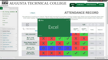 Qwickly attendance in Blackboard for Augusta Tech instructors