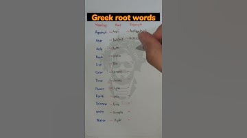 Greek root words #youtubeshorts #learning #tutorial #information #rootwords #greek