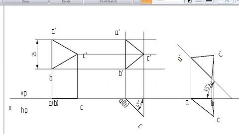Triangular lamina resting on VP plane with edge from VTU Question bank ENGINEERING VISUALIZATION