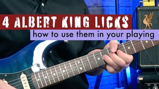 Add 4 Albert King licks to your own playing and learn to improvise with them