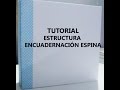 TUTORIAL ENCUADERNACIÓN ESPINA:  ESTRUCTURA