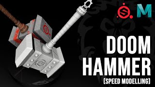 Doom Hammer (Low Poly) Speed modelling in Maya and Substance with Download Link