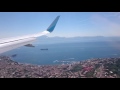 Beautiful landing at NAPOLI - Naples international airport