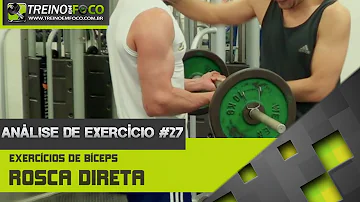 Como é feito o exercício rosca direta?