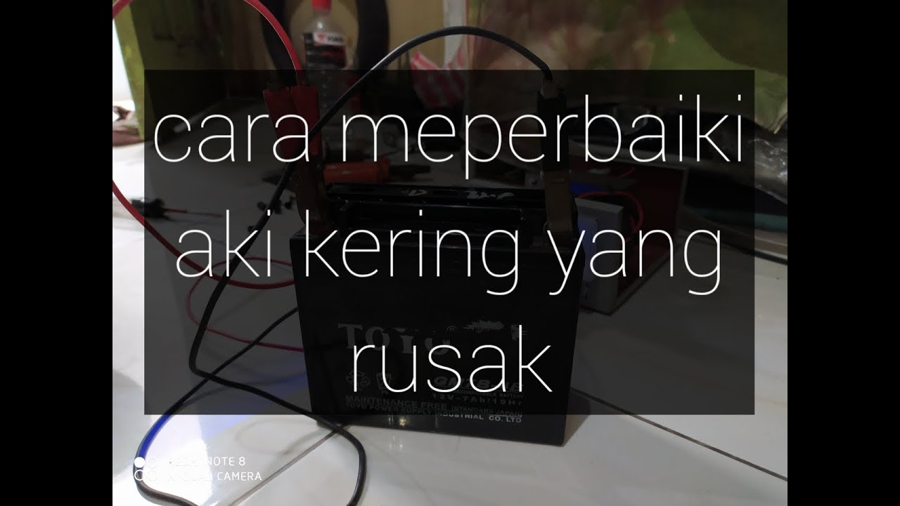 Cara memperbaiki aki kering yang mati total