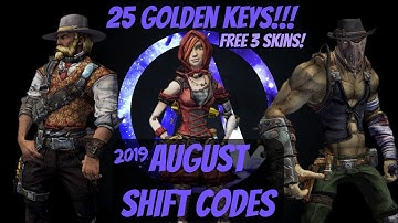 Borderlands 2 | (August) Shift Codes (2019)