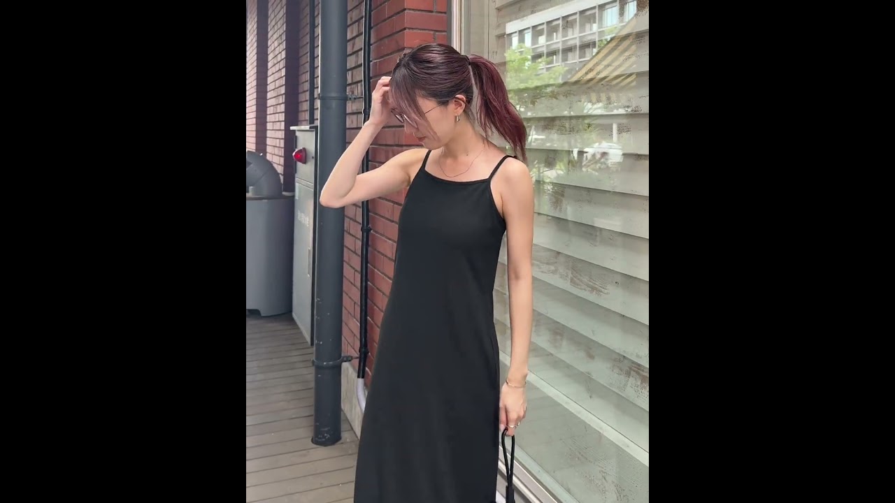 ペプラムレイヤードリブワンピース | Peplum layered rib one piece