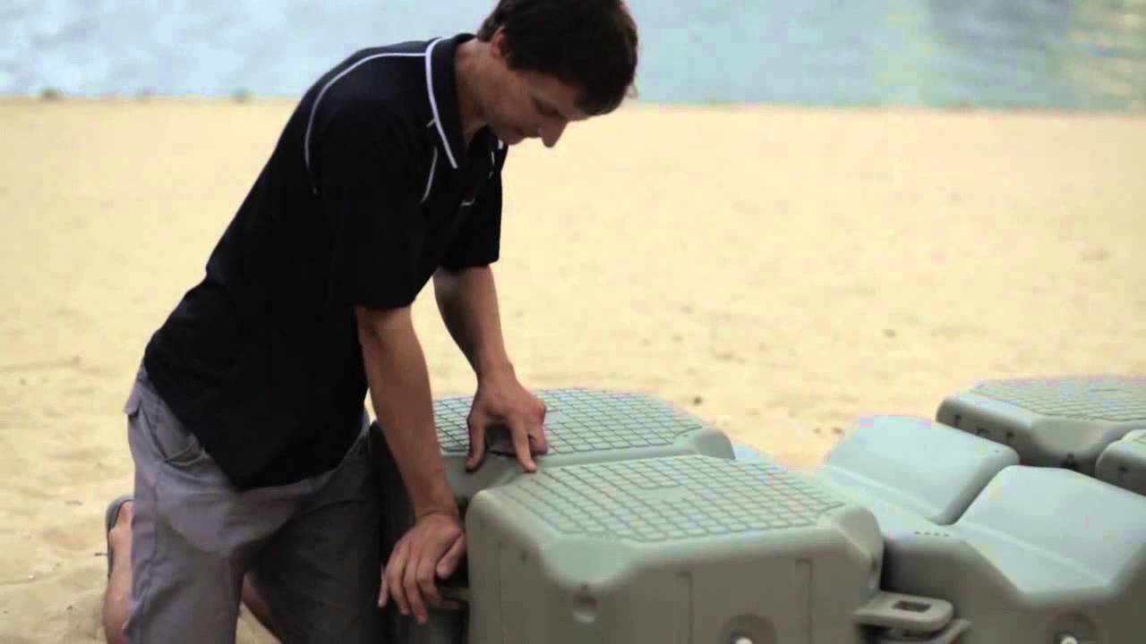 FloatBricks How To: Assemble V-Brick floating docks